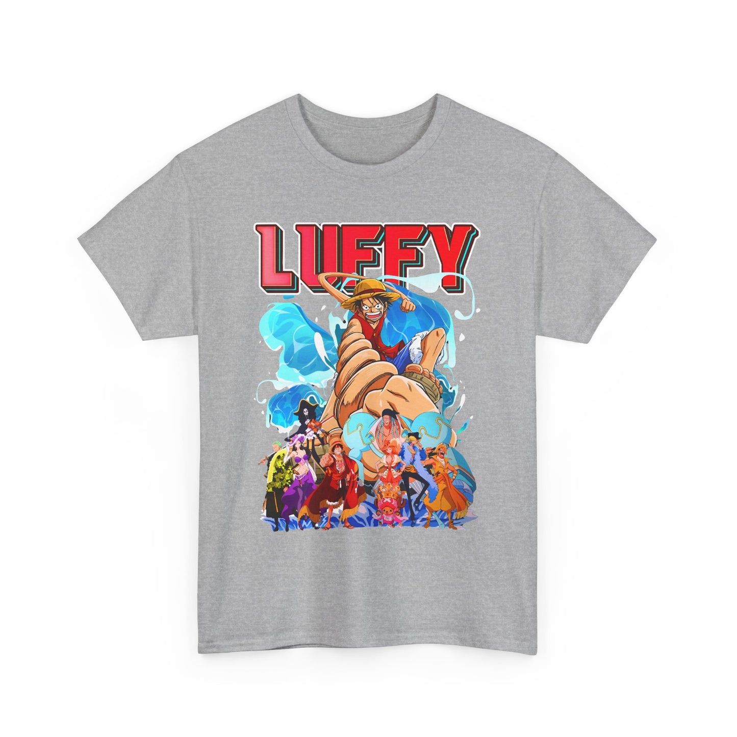 Luffy and Friends One Piece T-Shirt – 100% Cotton Anime Crew Tee