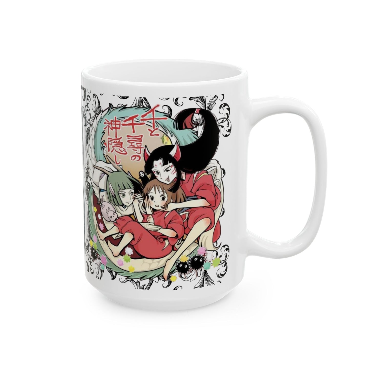 Spirited Away Cool Anime Mug – Studio Ghibli Ceramic Coffee Cup – 11oz & 15oz Gift for Anime Fans