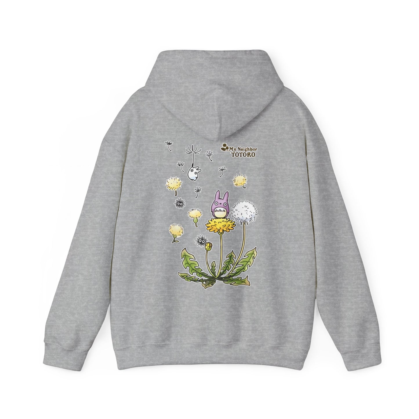 My Neighbor Totoro Woods Hoodie with Back Print – 100% Cotton Studio Ghibli Forest Design