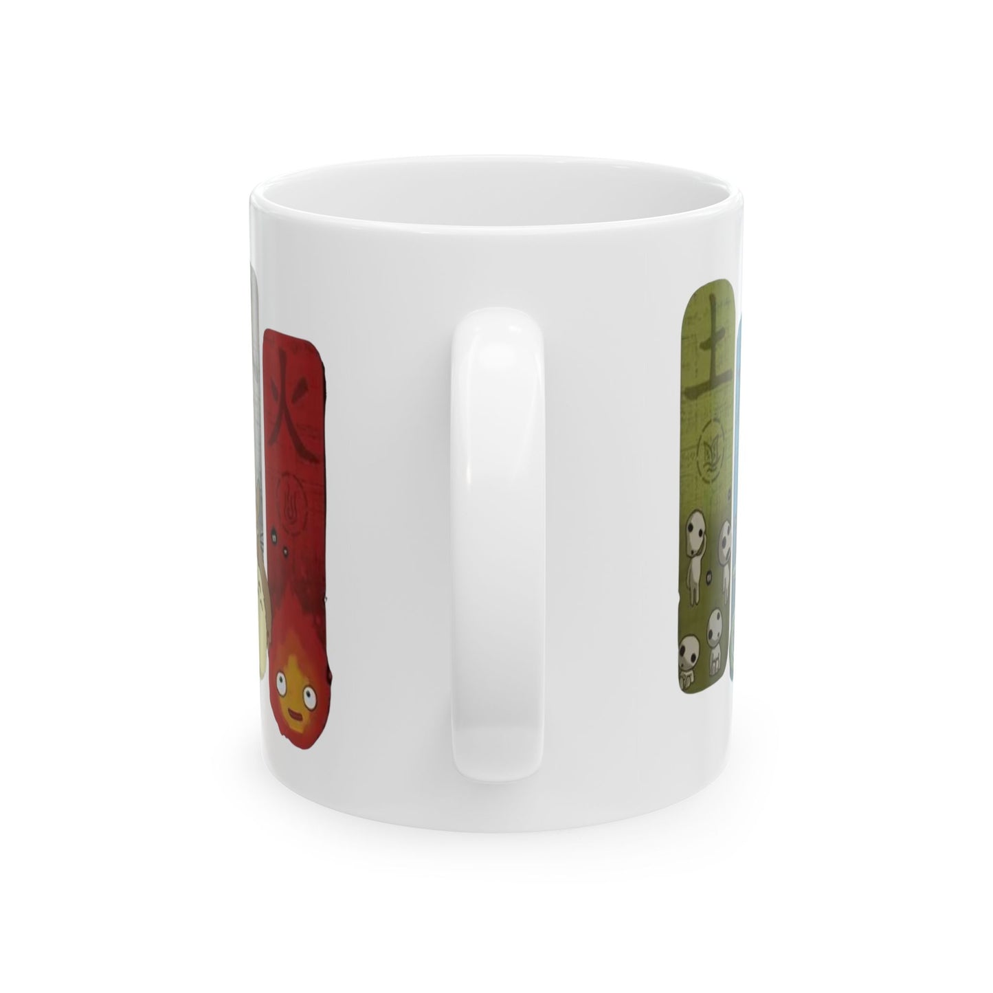 Studio Ghibli Figures Mug – 11oz & 15oz Anime Ceramic Cup – Ghibli Character Coffee Mug Gift for Fans