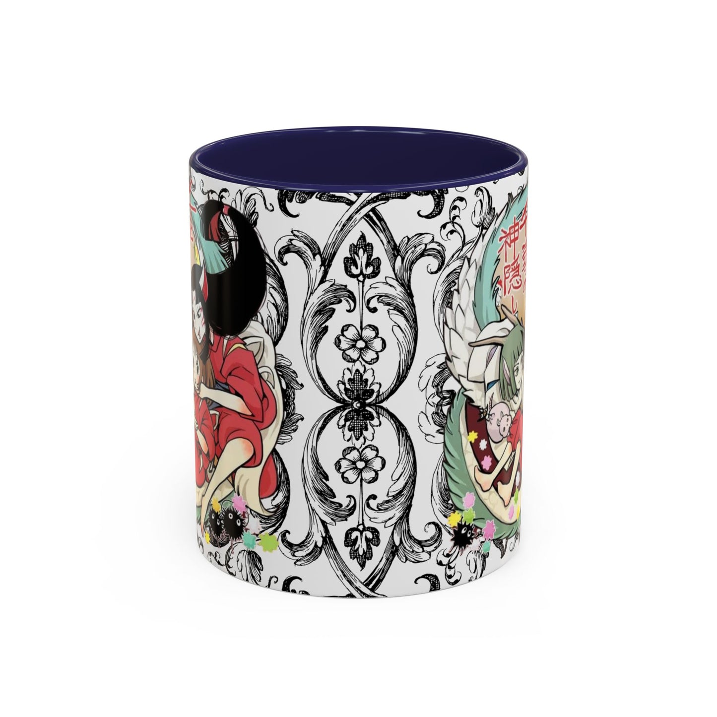 Spirited Away Cool Accent Mug – Studio Ghibli Color Handle Coffee Cup – 11oz & 15oz Ceramic Gift for Anime Fans