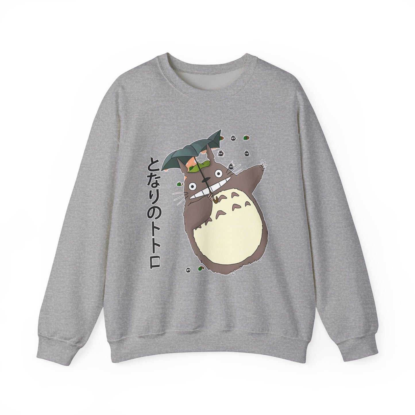 Totoro Funny Face Sweatshirt – 100% Cotton Cute Studio Ghibli Sweater for Anime Fans