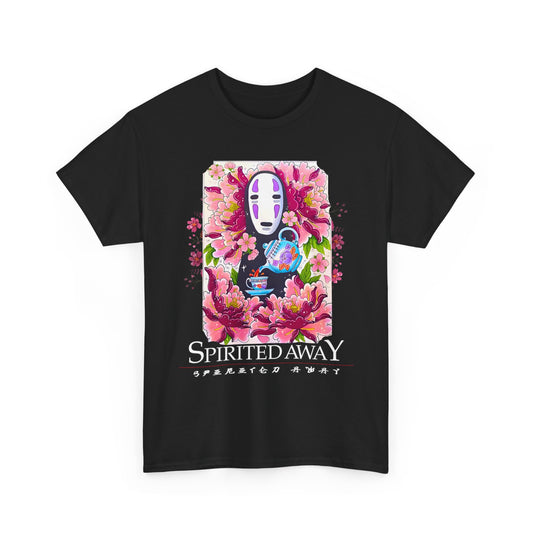 Spirited Away Tea Flowers T-Shirt | 100% Cotton Studio Ghibli Anime Tee
