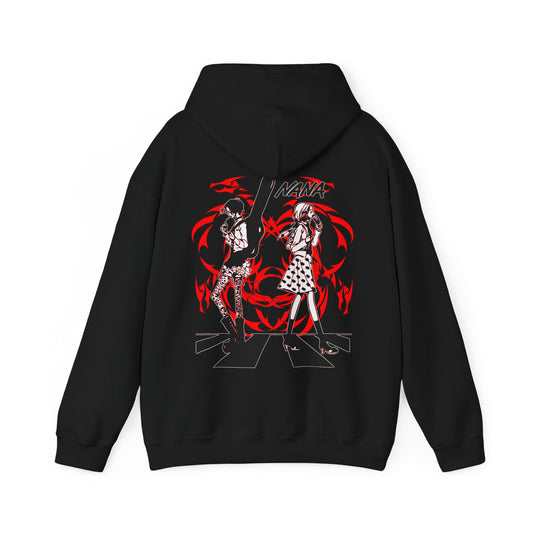 Nana Osaki Black Stones Hoodie – 100% Cotton with Back Print | Punk Rock Anime Streetwear