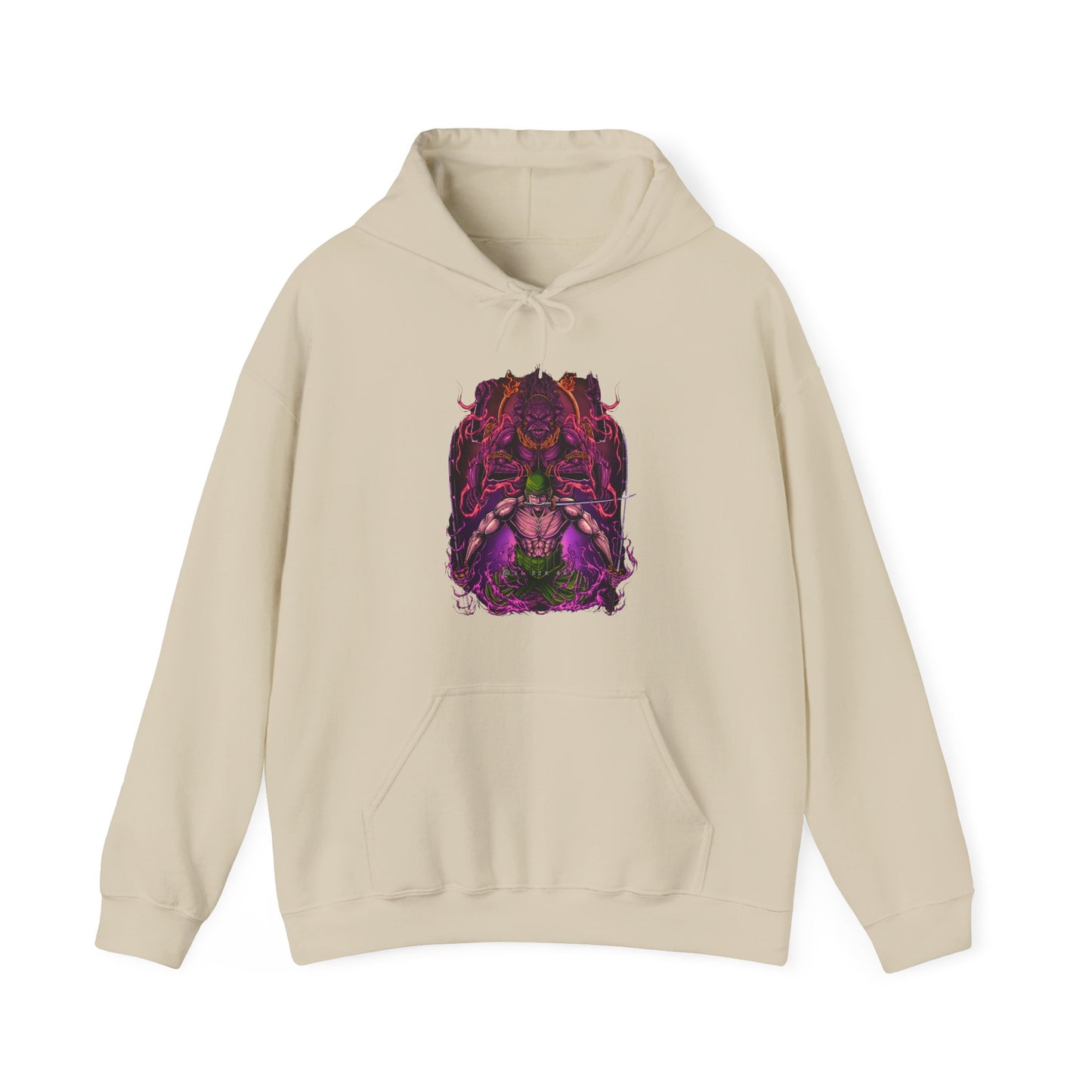 Roronoa Zoro Hoodie – 100% Cotton One Piece Anime Pullover for Fans