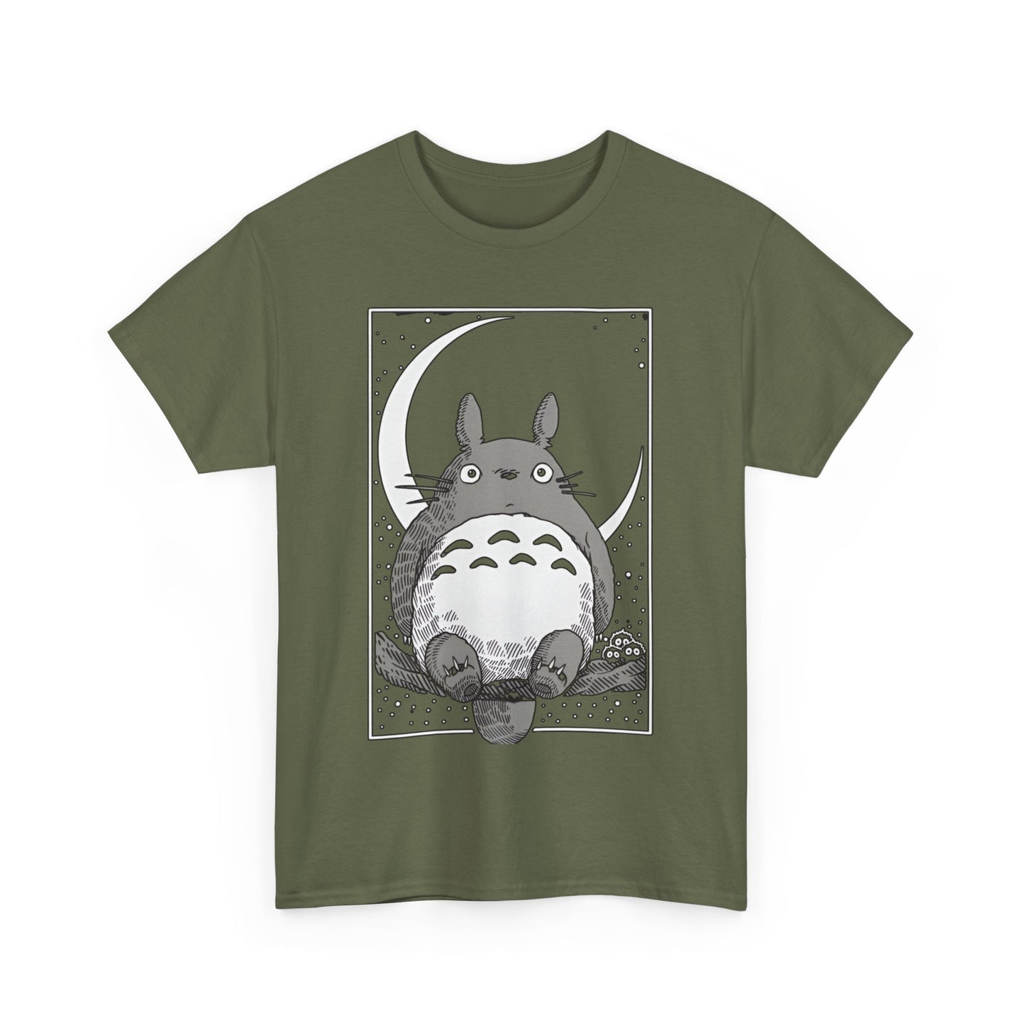 Totoro Sleep Shirt – Cozy Ghibli T-Shirt 100% Cotton for Anime and Nature Lovers