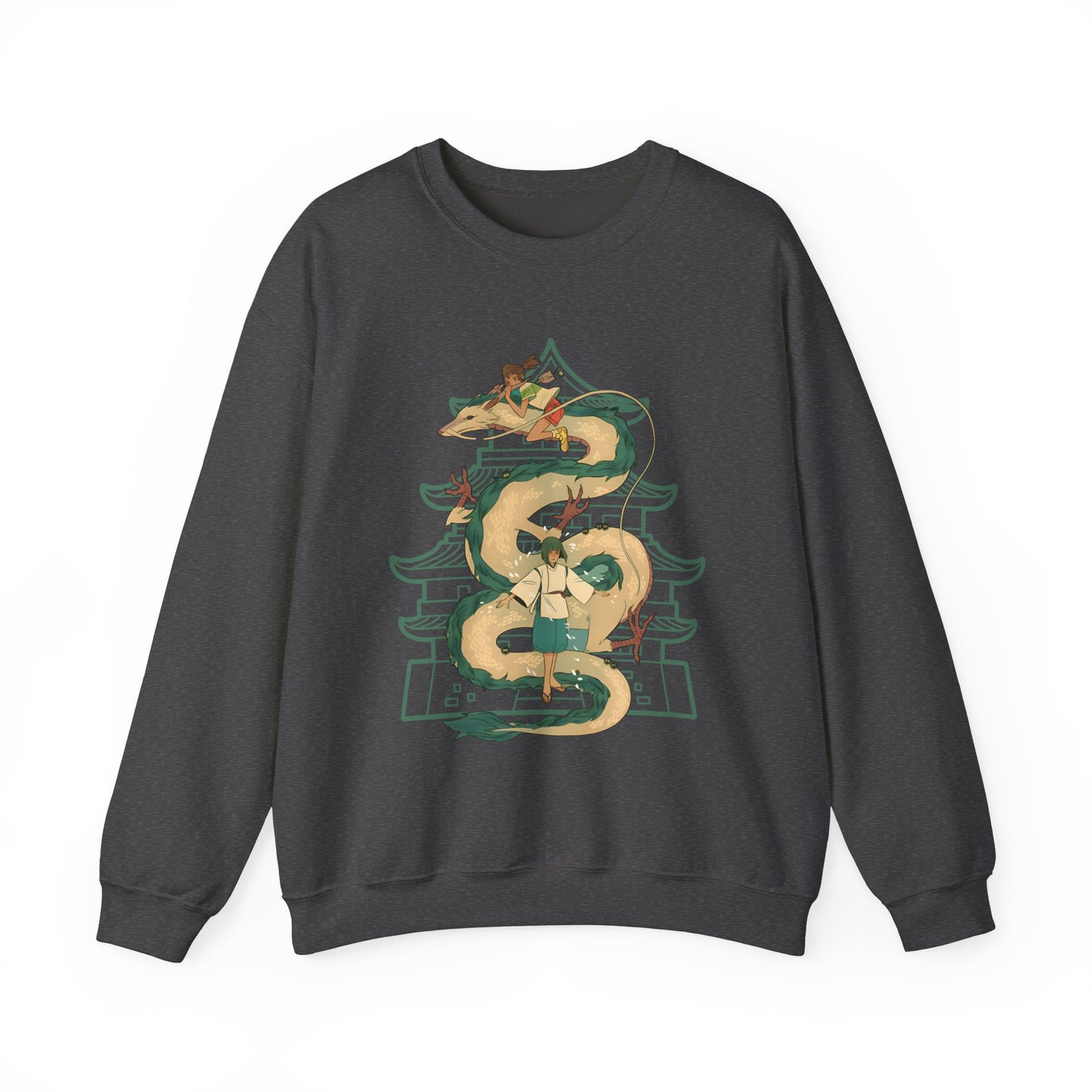 Haku Spirited Away Sweatshirt – 100% Cotton Studio Ghibli Anime Pullover for Fans