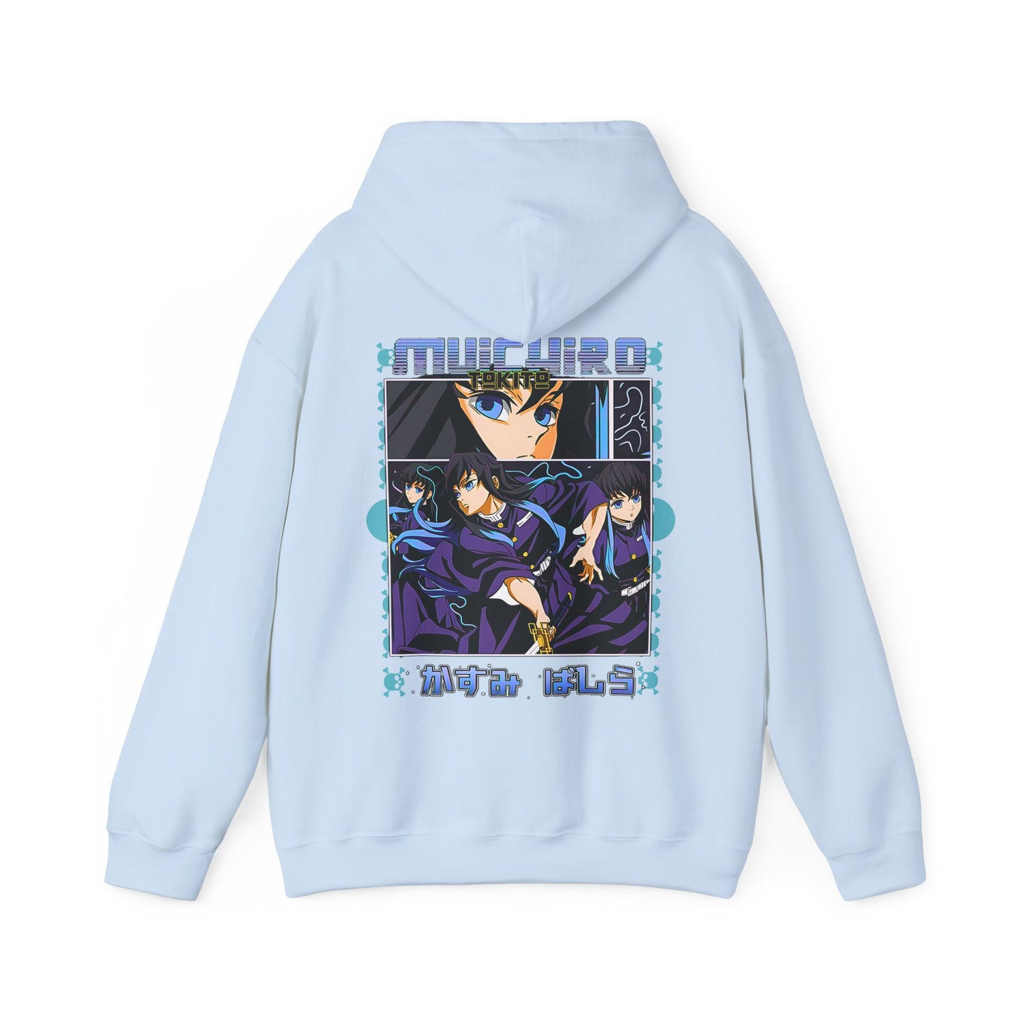 Muichiro Tokito Demon Slayer Back Print Hoodie – 100% Cotton Anime Hoodie for Mist Hashira Fans