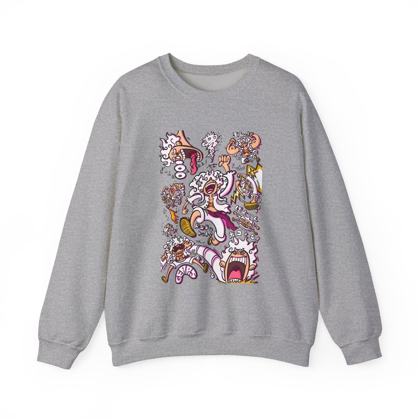 Funny Luffy One Piece Sweatshirt – 100% Cotton Anime Pullover for Straw Hat Fans
