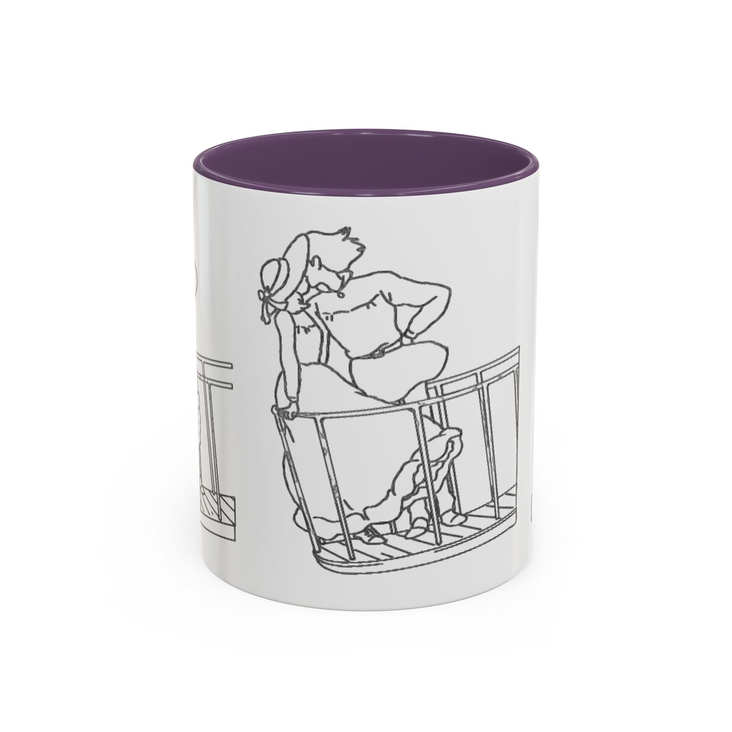 Sophie and Howl Accent Mug – Romantic Ghibli Color Handle Cup 11oz & 15oz – Howl’s Moving Castle Anime Love Gift