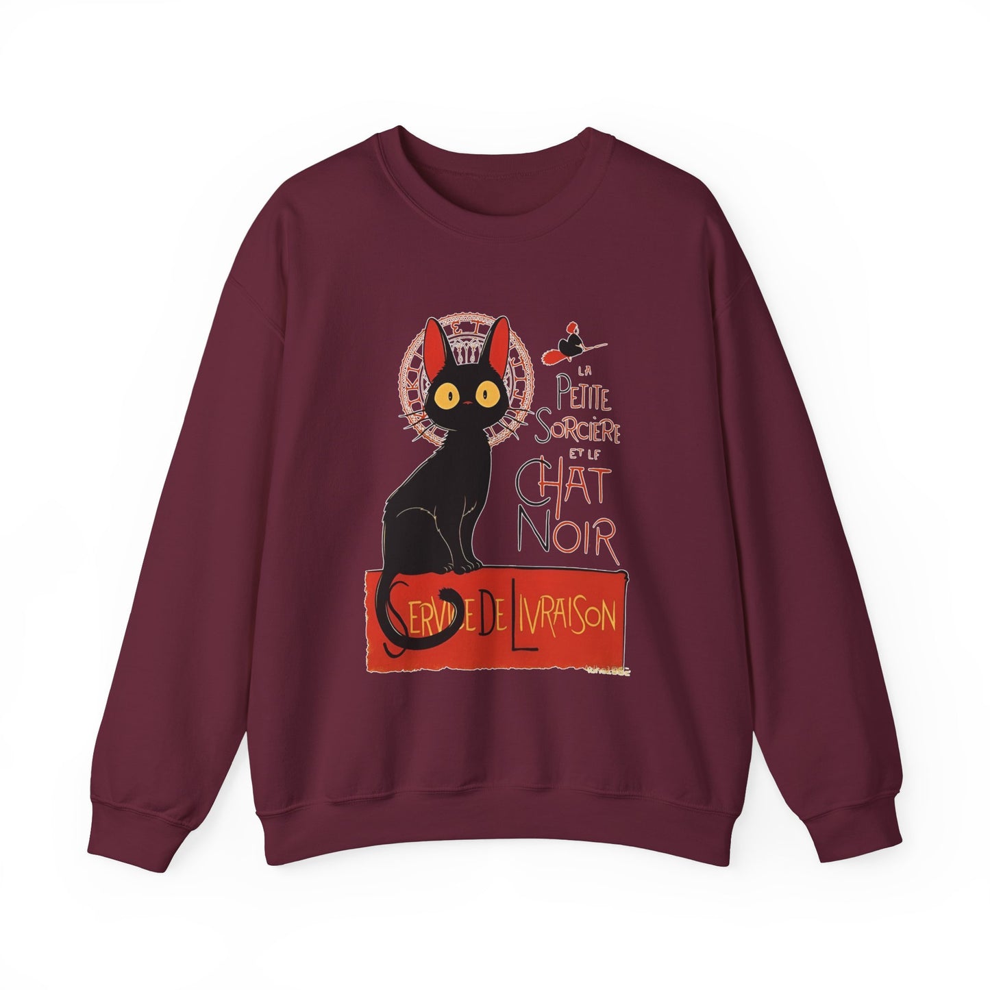 Kiki's Delivery Service Sweatshirt – 100% Cotton Studio Ghibli "Service de Livraison" Cozy Pullover
