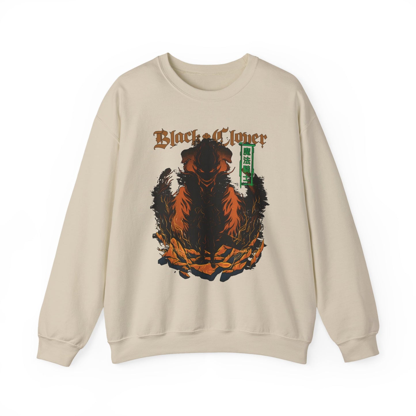 Black Clover Mythology Sweatshirt – 100% Cotton Anime Pullover for Magic and Fantasy Fans