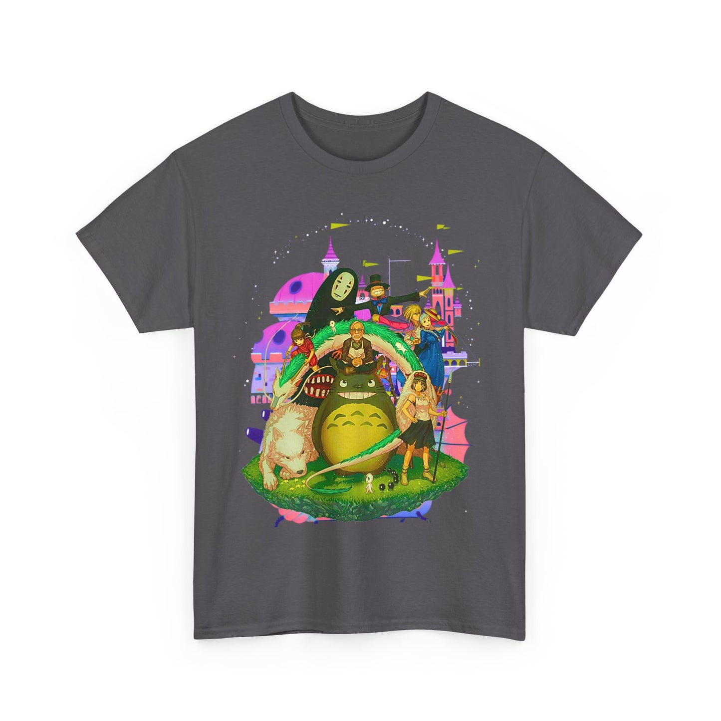 Hayao Miyazaki Characters T-Shirt – 100% Cotton Studio Ghibli Anime Tee