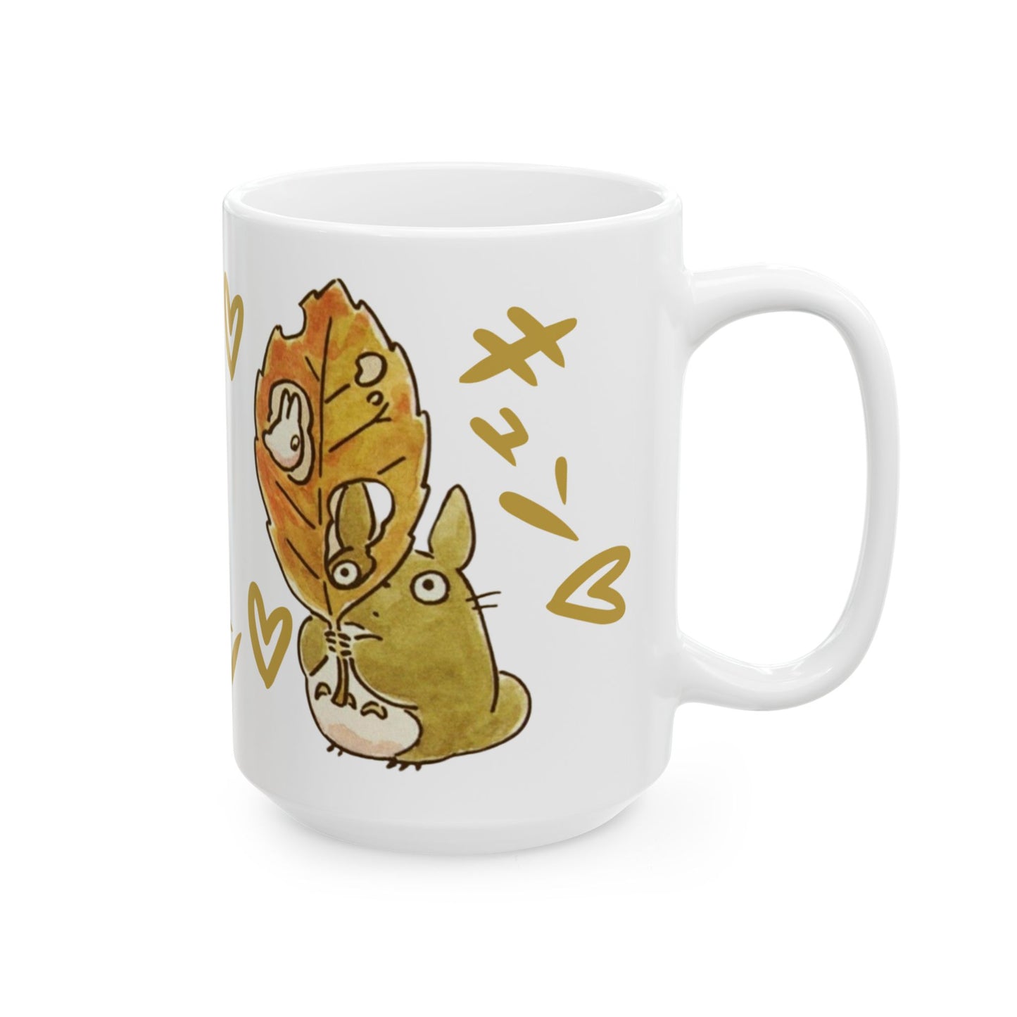 Cute Totoro Mug – Studio Ghibli Coffee Cup 11oz & 15oz – Adorable Anime Gift for Totoro Fans
