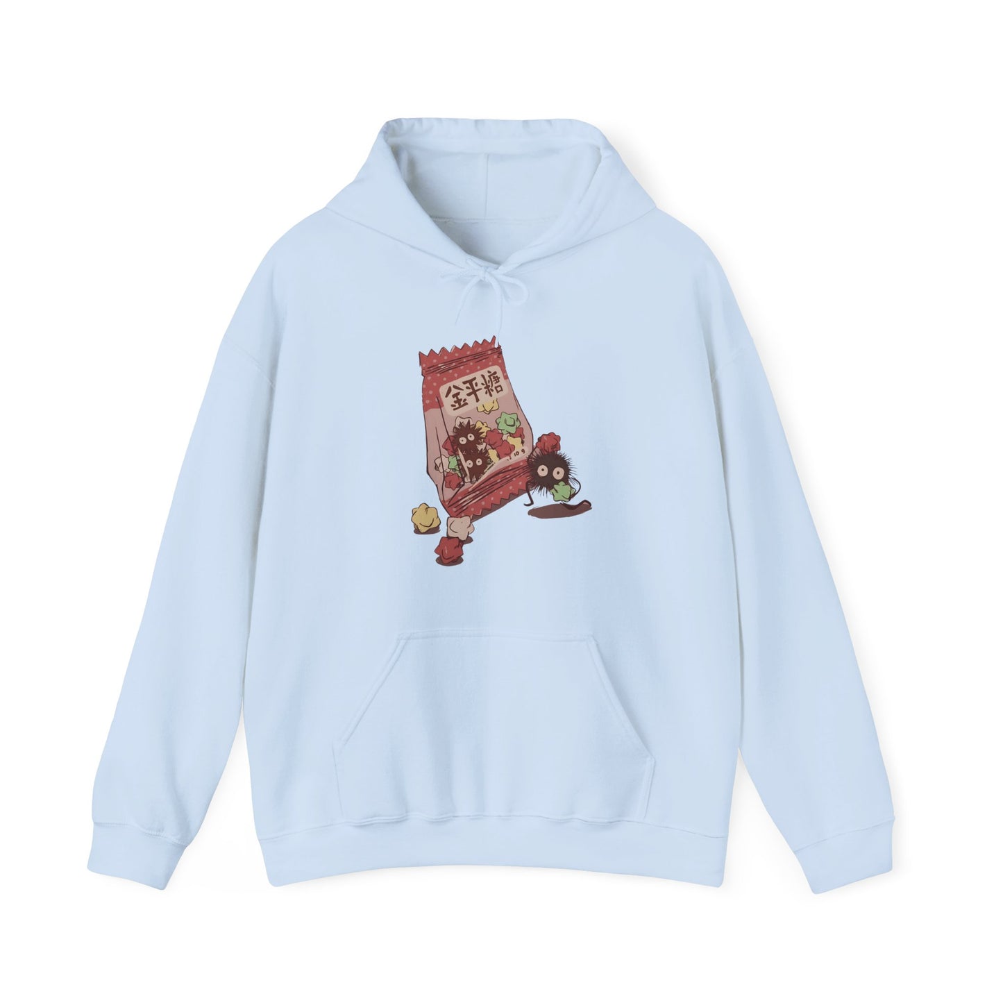 Soot Sprites Candy Hoodie – 100% Cotton Studio Ghibli Anime Hoodie for Fans