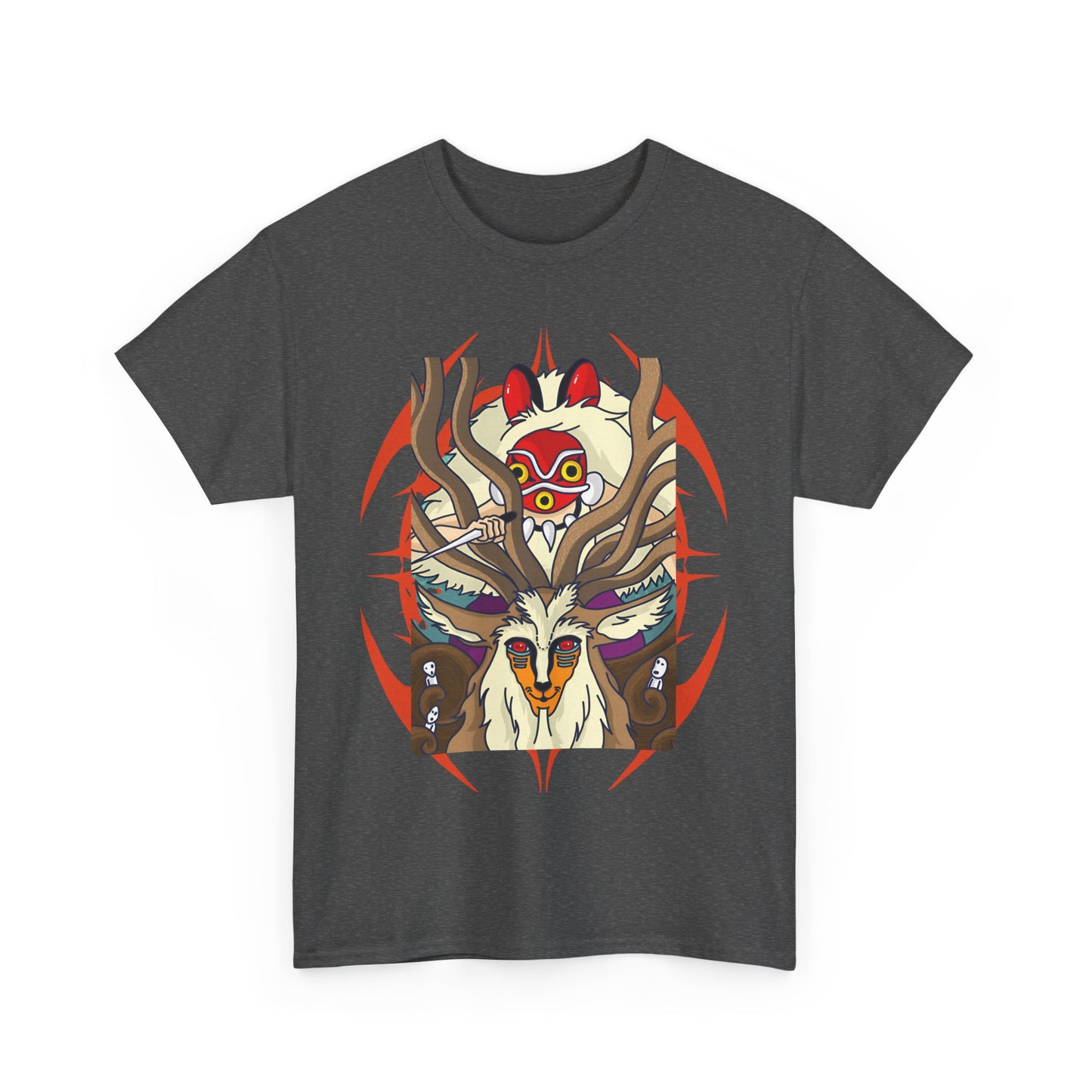 Forest Spirit Princess Mononoke T-Shirt | Ghibli Cotton Anime Tee