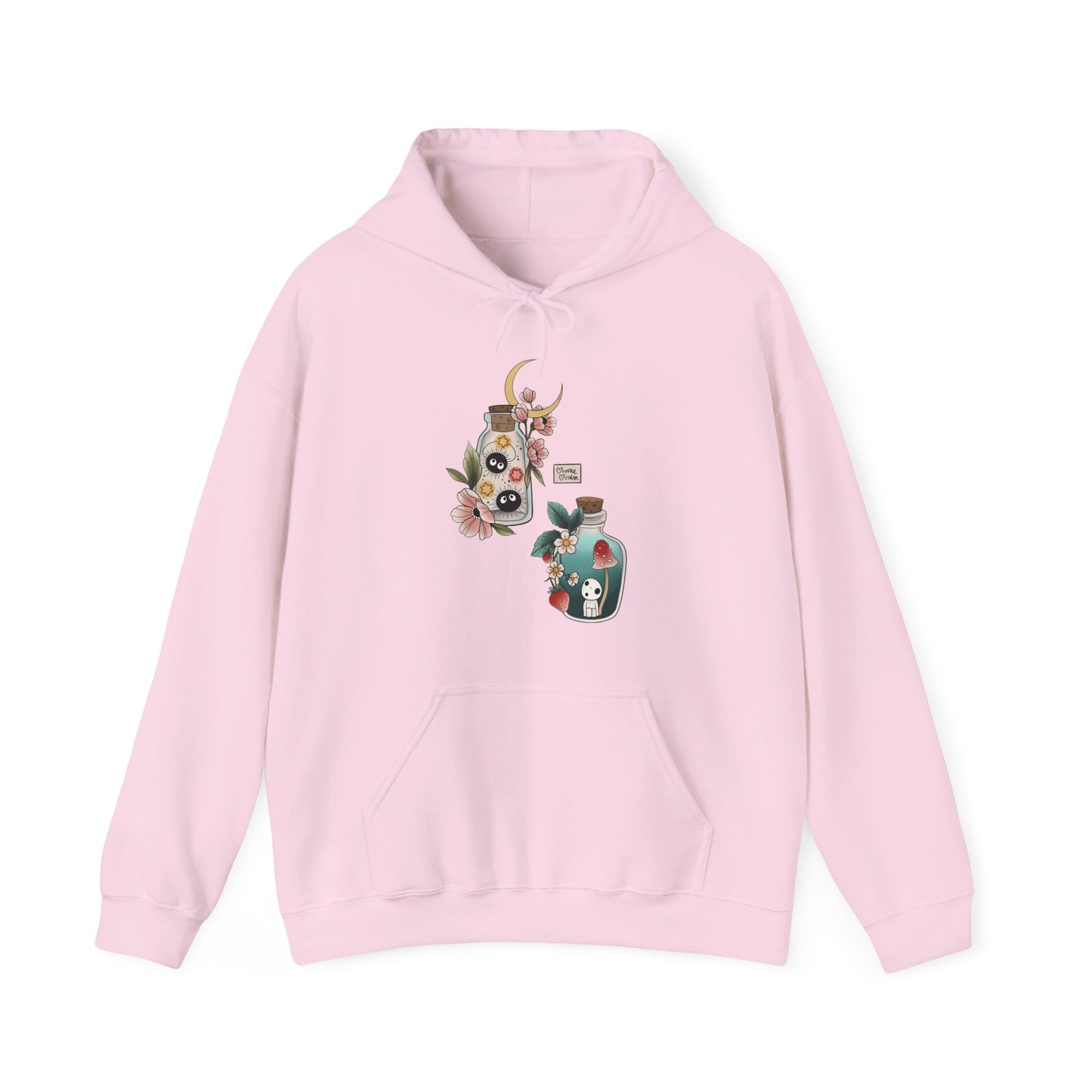 Soot Sprites Hoodie – 100% Cotton Gildan 18500 | Studio Ghibli Cute Anime Hoodie