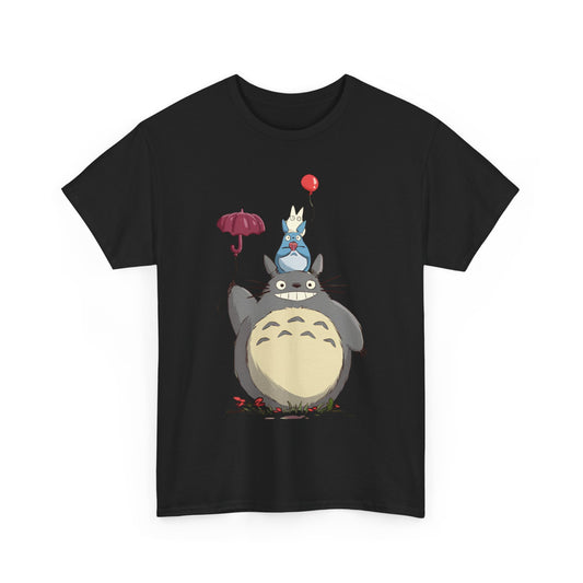 Totoro Umbrella T-Shirt – 100% Cotton Studio Ghibli Anime Tee