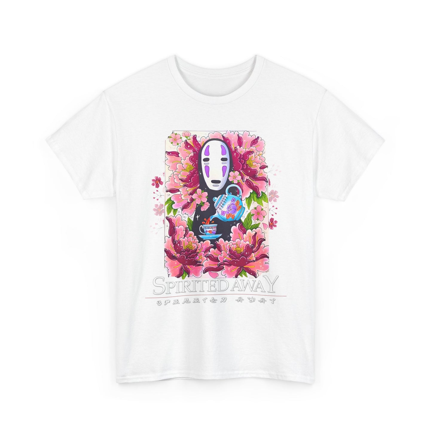 Spirited Away Tea Flowers T-Shirt | 100% Cotton Studio Ghibli Anime Tee