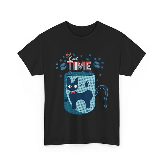 Jiji Cat Tea Time T-Shirt | Kiki’s Delivery Service Anime Tee