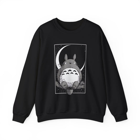 Totoro Night Dreams Sweatshirt – Cozy 100% Cotton Studio Ghibli Pullover for Anime Lovers