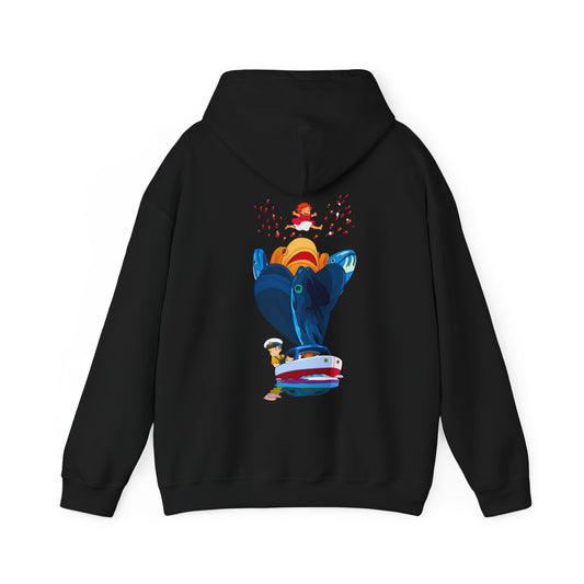 Ponyo and Sosuke Sea Dreams Back Print Hoodie – 100% Cotton Studio Ghibli Ocean Anime Apparel