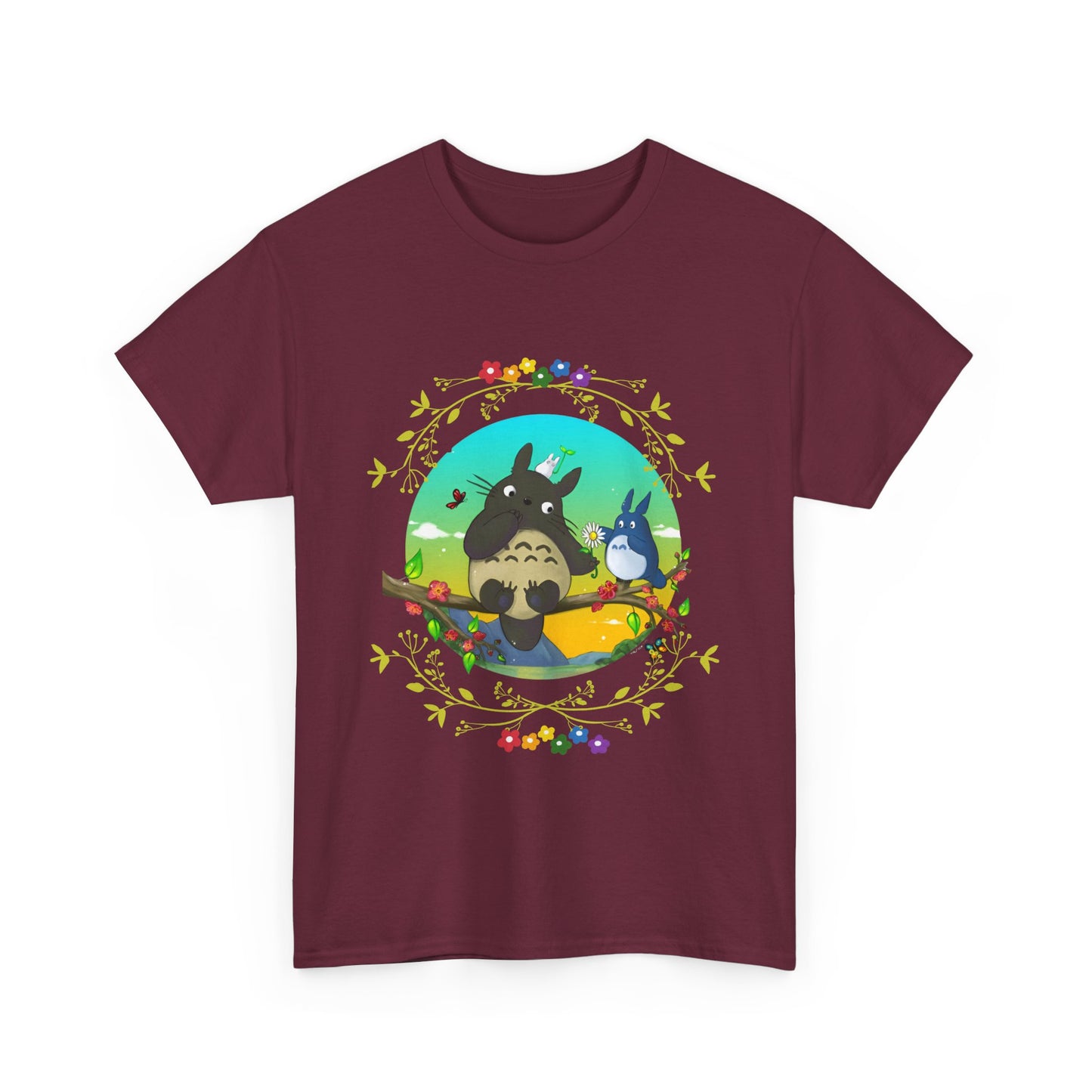 My Neighbor Totoro T-Shirt 100% Cotton Studio Ghibli Anime Tee