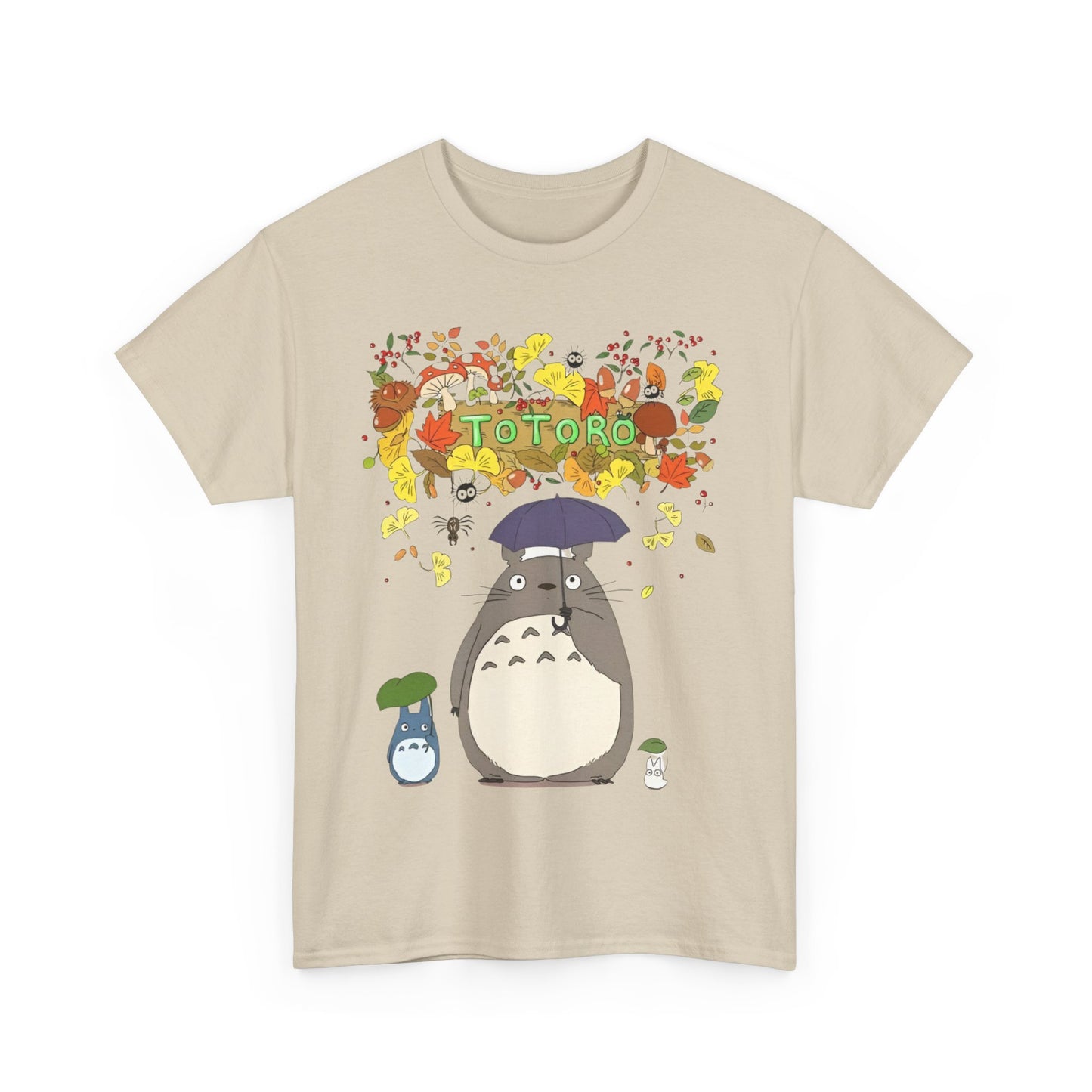 Totoro Flowers T-Shirt – 100% Cotton Studio Ghibli Floral Anime Tee