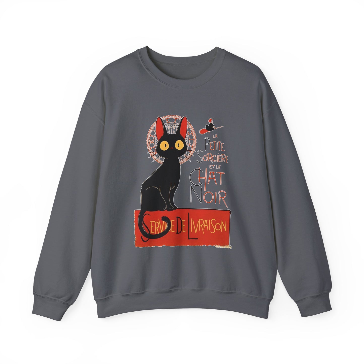 Kiki's Delivery Service Sweatshirt – 100% Cotton Studio Ghibli "Service de Livraison" Cozy Pullover