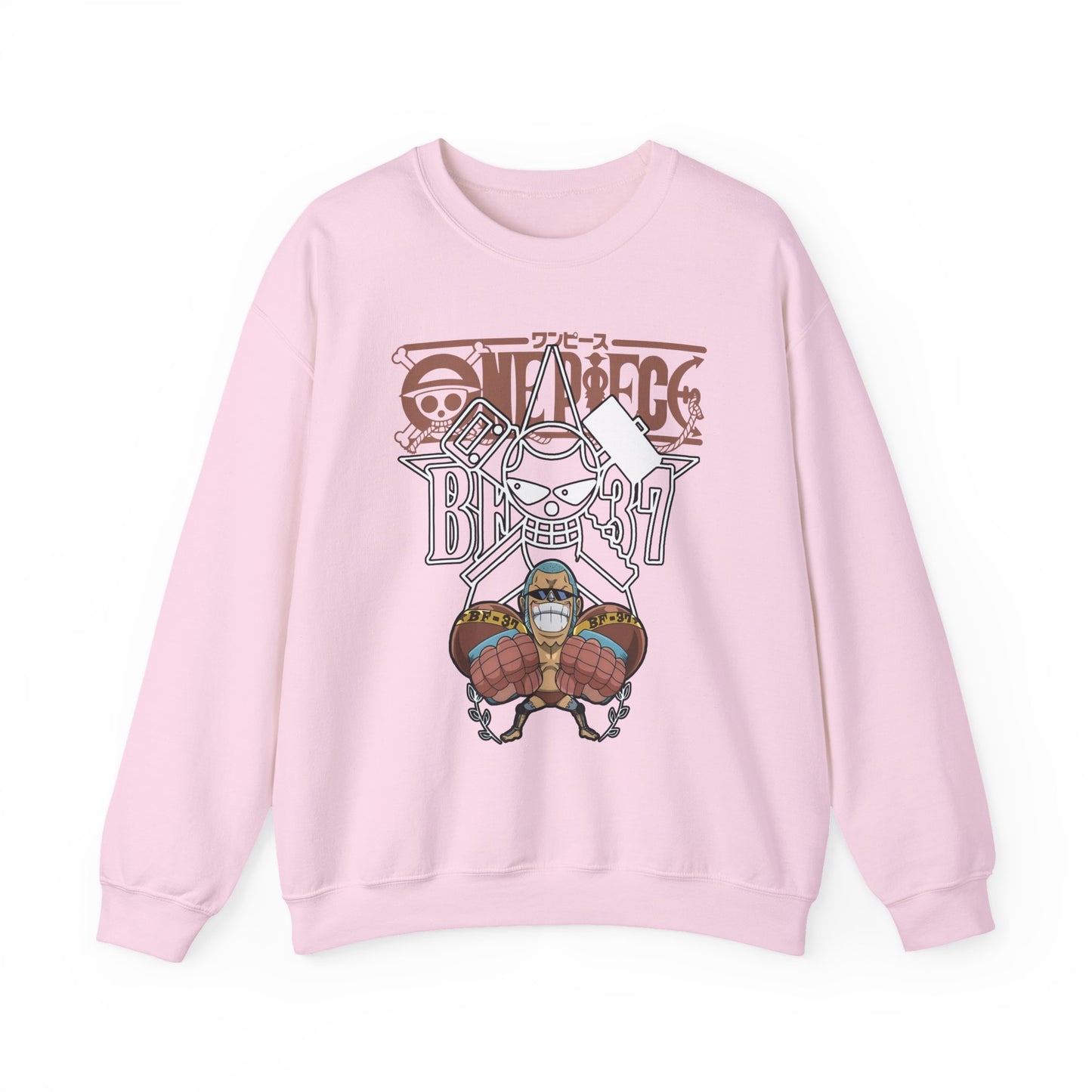 Franky One Piece Sweatshirt – 100% Cotton Anime Crewneck for True Fans