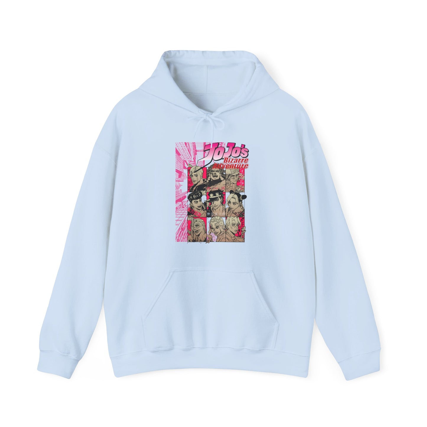 JoJo’s Bizarre Adventure Hoodie – 100% Cotton Anime Hoodie Featuring Iconic Joestar & Stand Designs – Stylish Otaku Sweatshirt
