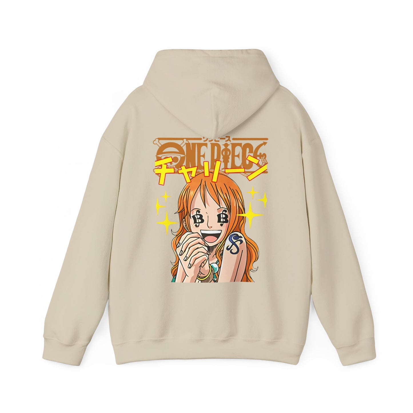 Nami One Piece Back Print Hoodie – 100% Cotton Anime Streetwear for True Fans