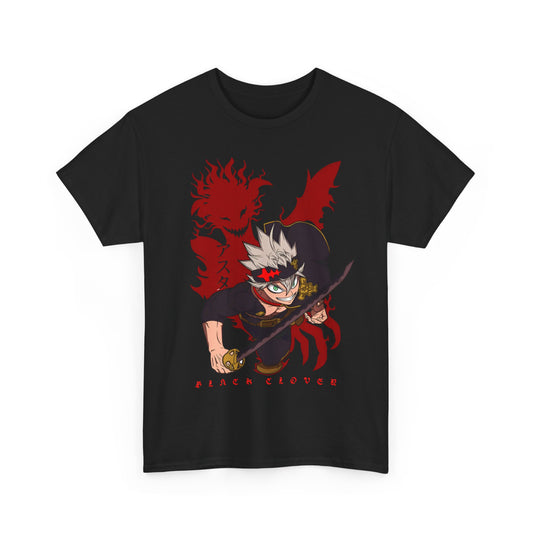Asta Black Clover T-Shirt – 100% Cotton Anime Tee for Magic Knight Fans