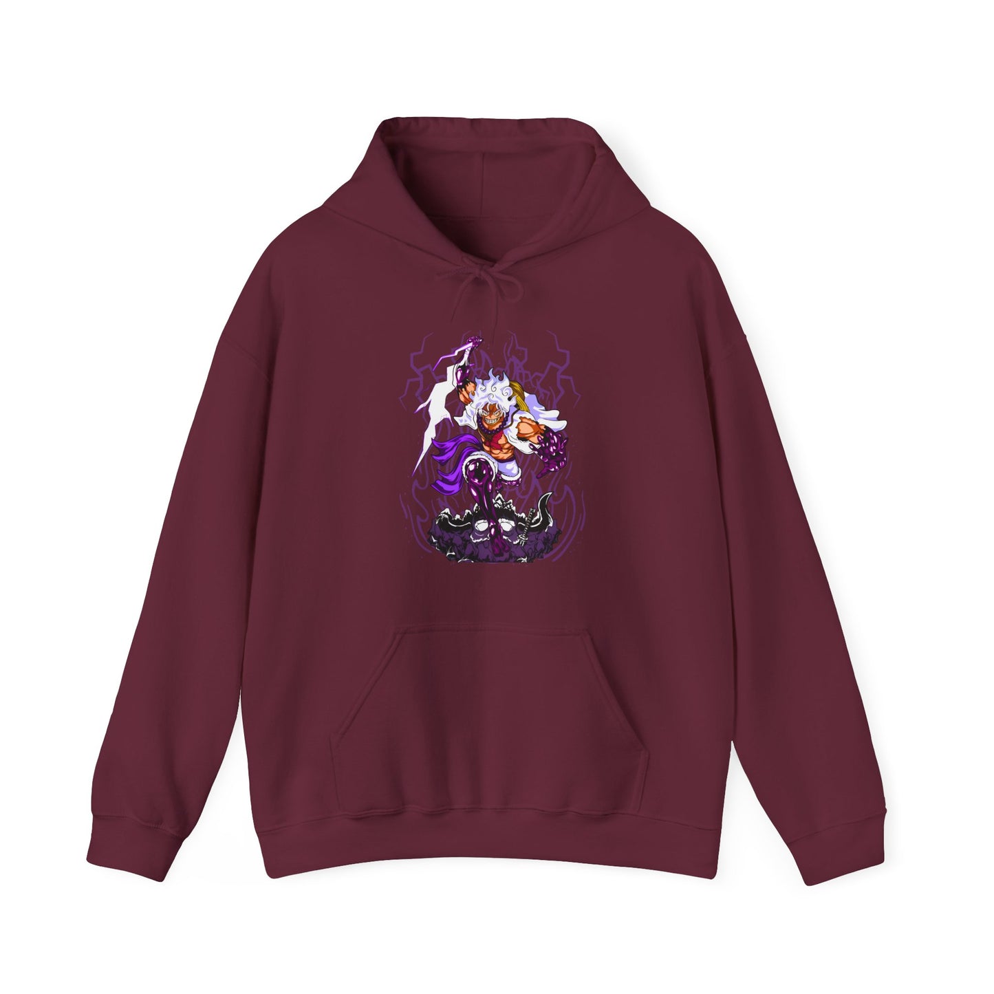 Luffy Gear 5 One Piece Hoodie – 100% Cotton Anime Hoodie for Straw Hat Fans