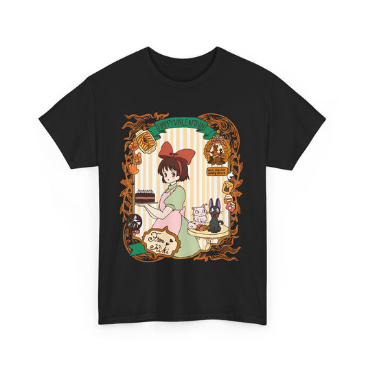 Kiki Happy Studio Ghibli T-Shirt – 100% Cotton Kiki’s Delivery Service Tee for Anime Fans