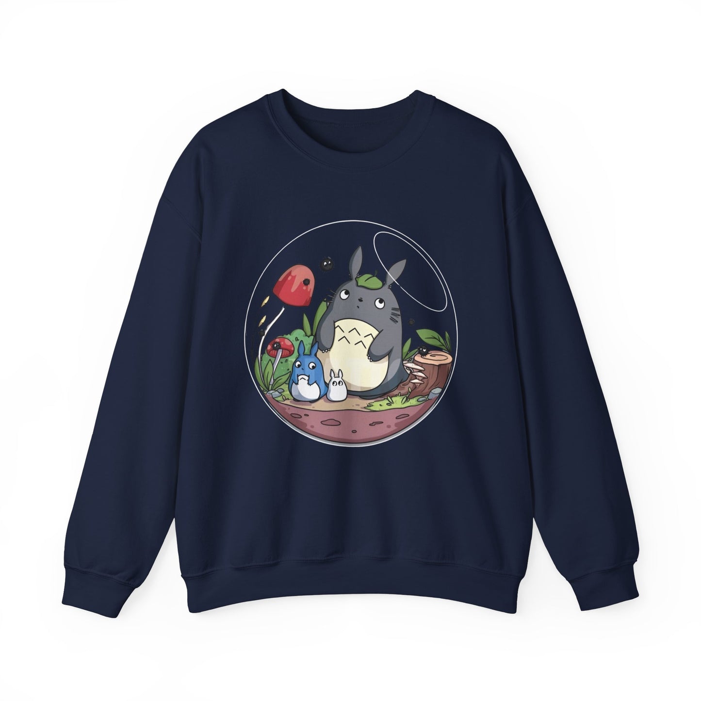 Totoro in a Bubble Sweatshirt – 100% Cotton Studio Ghibli Cozy Anime Pullover