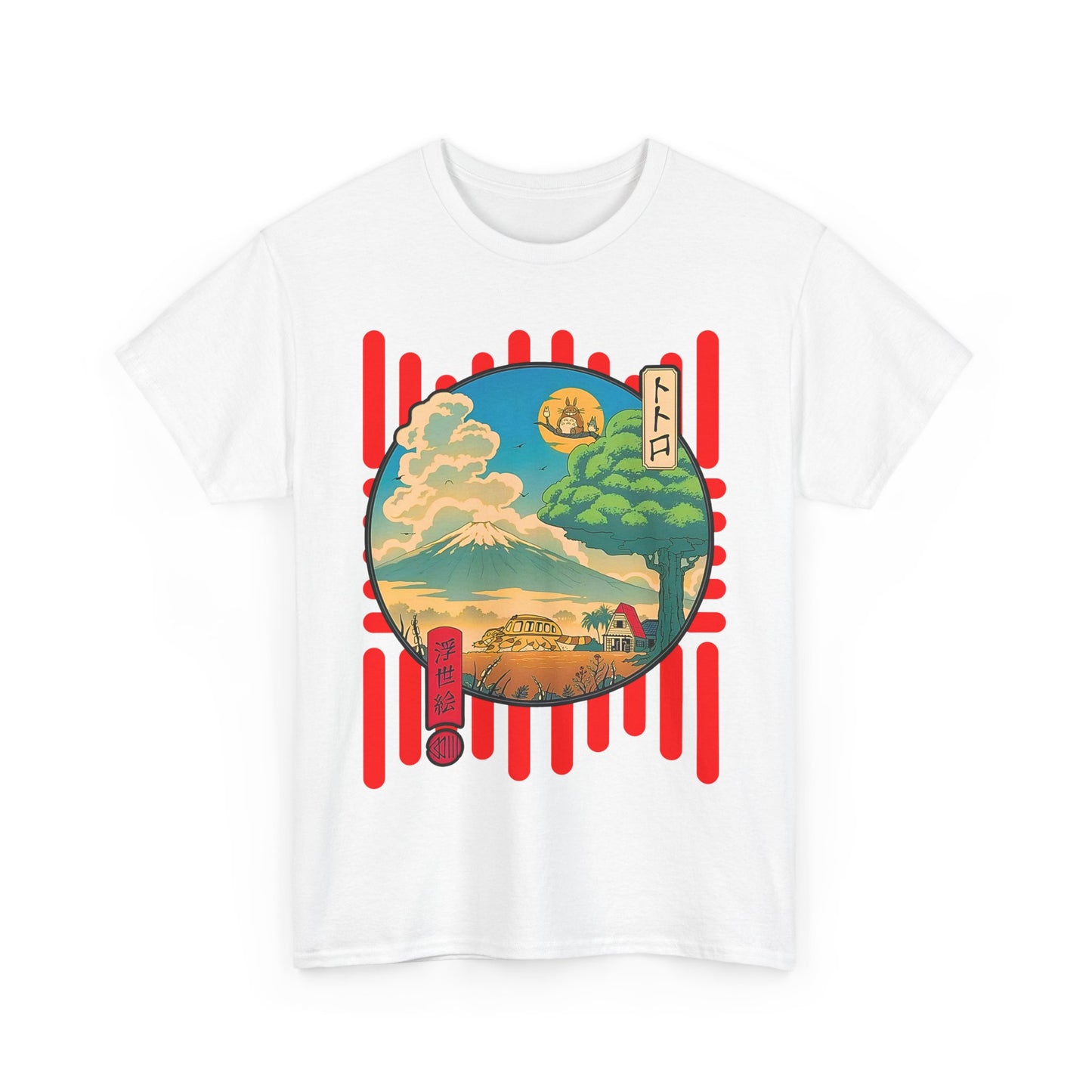 Totoro World T-Shirt – 100% Cotton Studio Ghibli Anime Tee for Fans