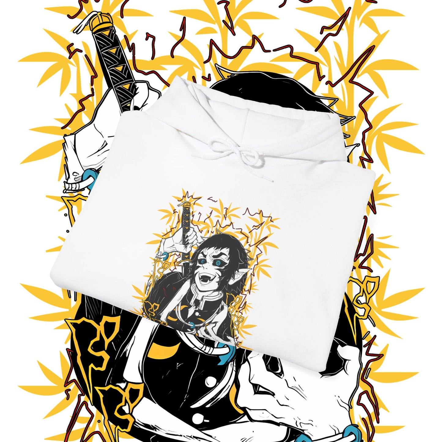 Kaigaku Demon Slayer Art Hoodie – Premium 100% Cotton Anime Design