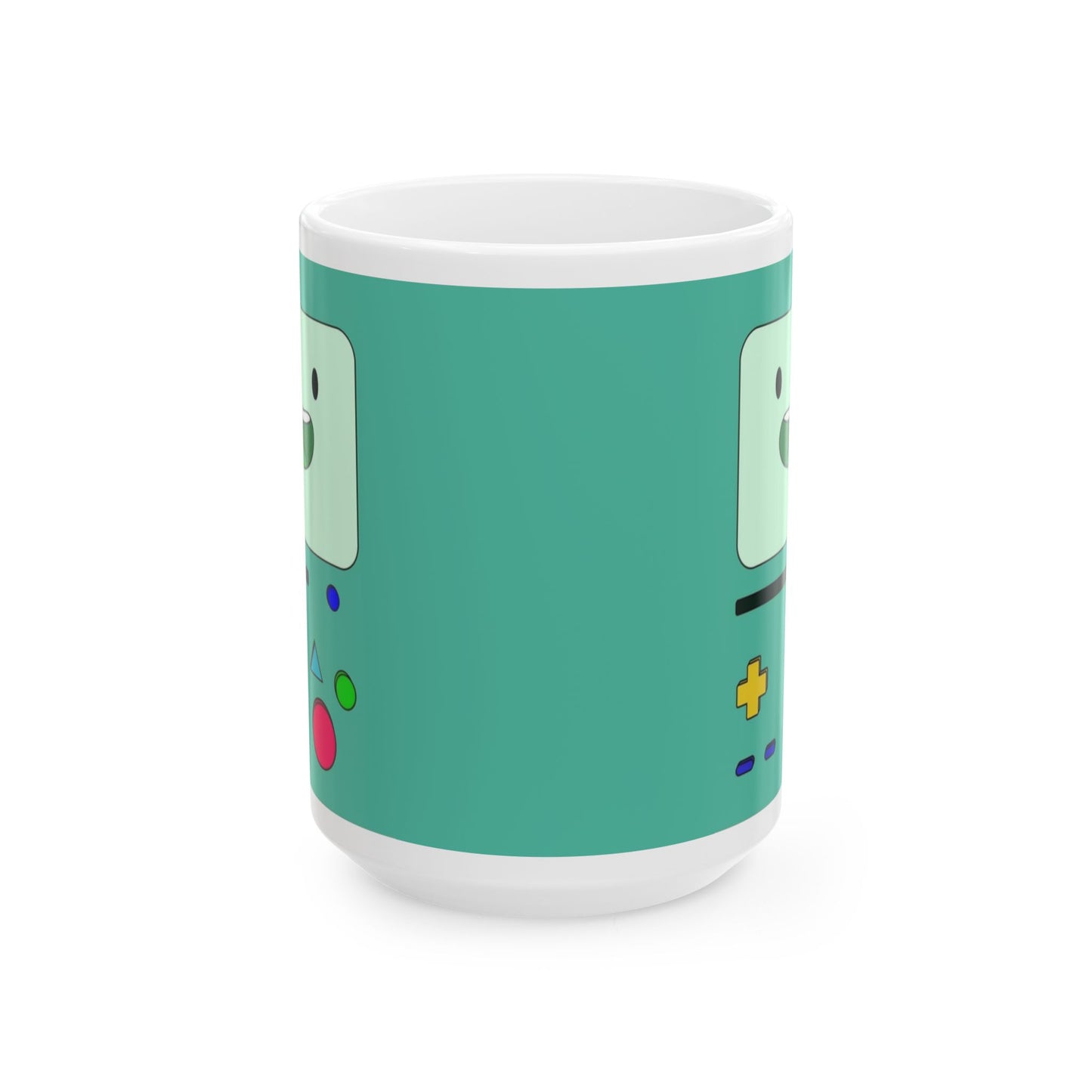 BMO Adventure Time Mug – Beemo Ceramic Coffee Cup – 11oz & 15oz Gift for Cartoon Fans
