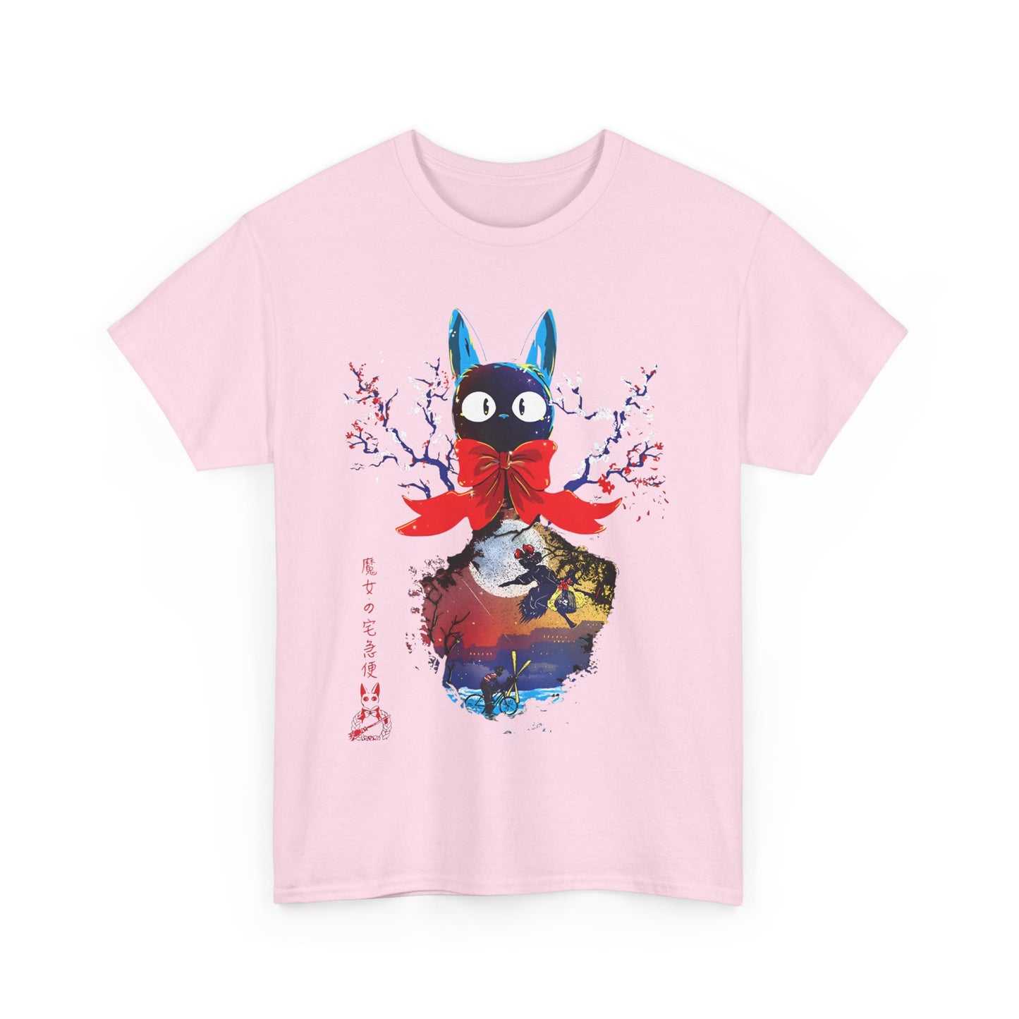 Kiki's Delivery Jiji Cat T-Shirt | 100% Cotton Studio Ghibli Tee