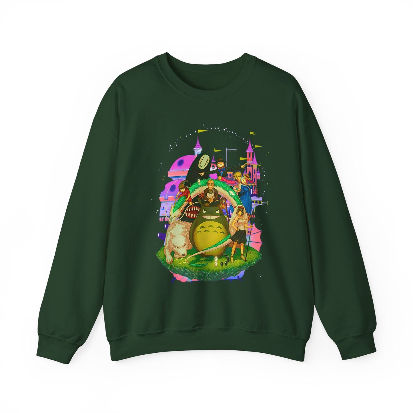 Hayao Miyazaki Characters Sweatshirt – 100% Cotton Studio Ghibli Anime Pullover