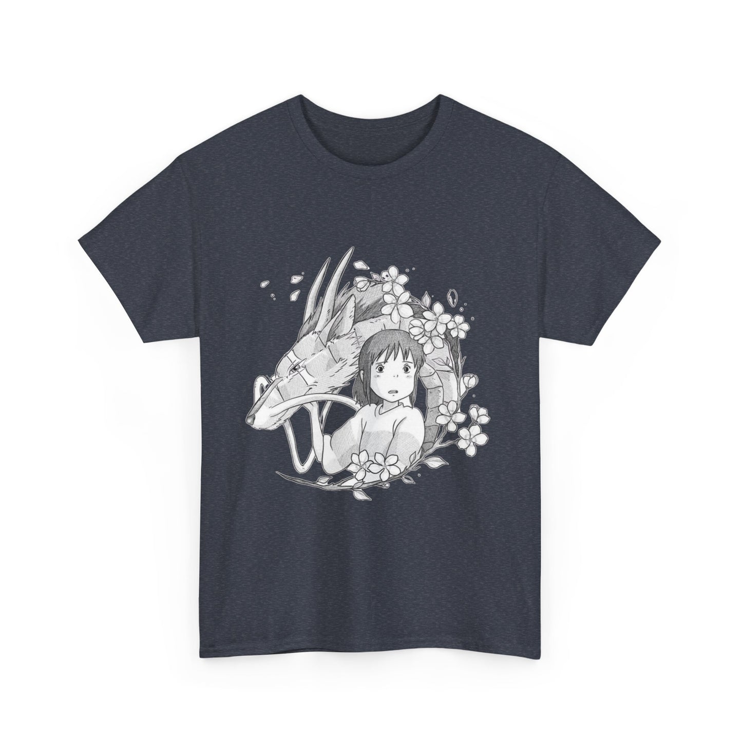 Chihiro and Haku T-Shirt – Spirited Away Ghibli Cotton Tee