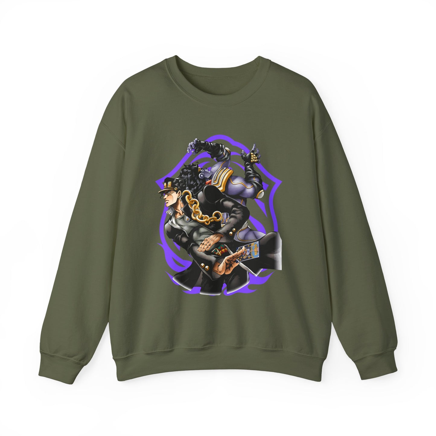 Jotaro Kujo Sweatshirt – 100% Cotton JoJo's Bizarre Adventure Anime Pullover