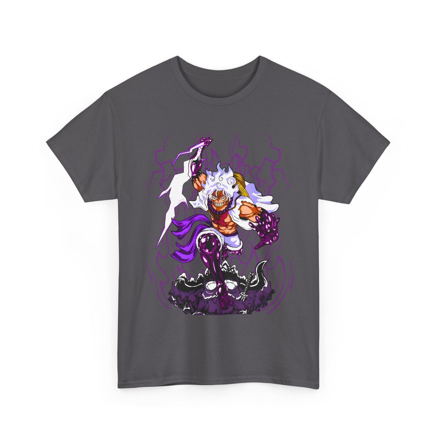 Luffy Gear 5 One Piece T-Shirt – 100% Cotton Anime Tee for Straw Hat Fans