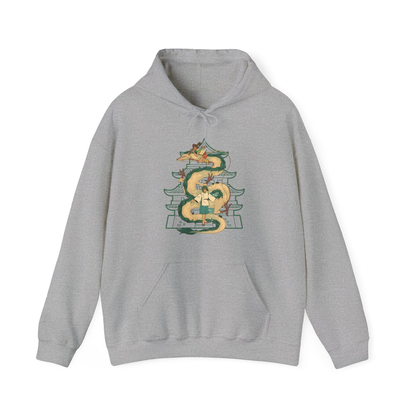 Haku Spirited Away Hoodie – 100% Cotton Anime Hoodie for Studio Ghibli Fans