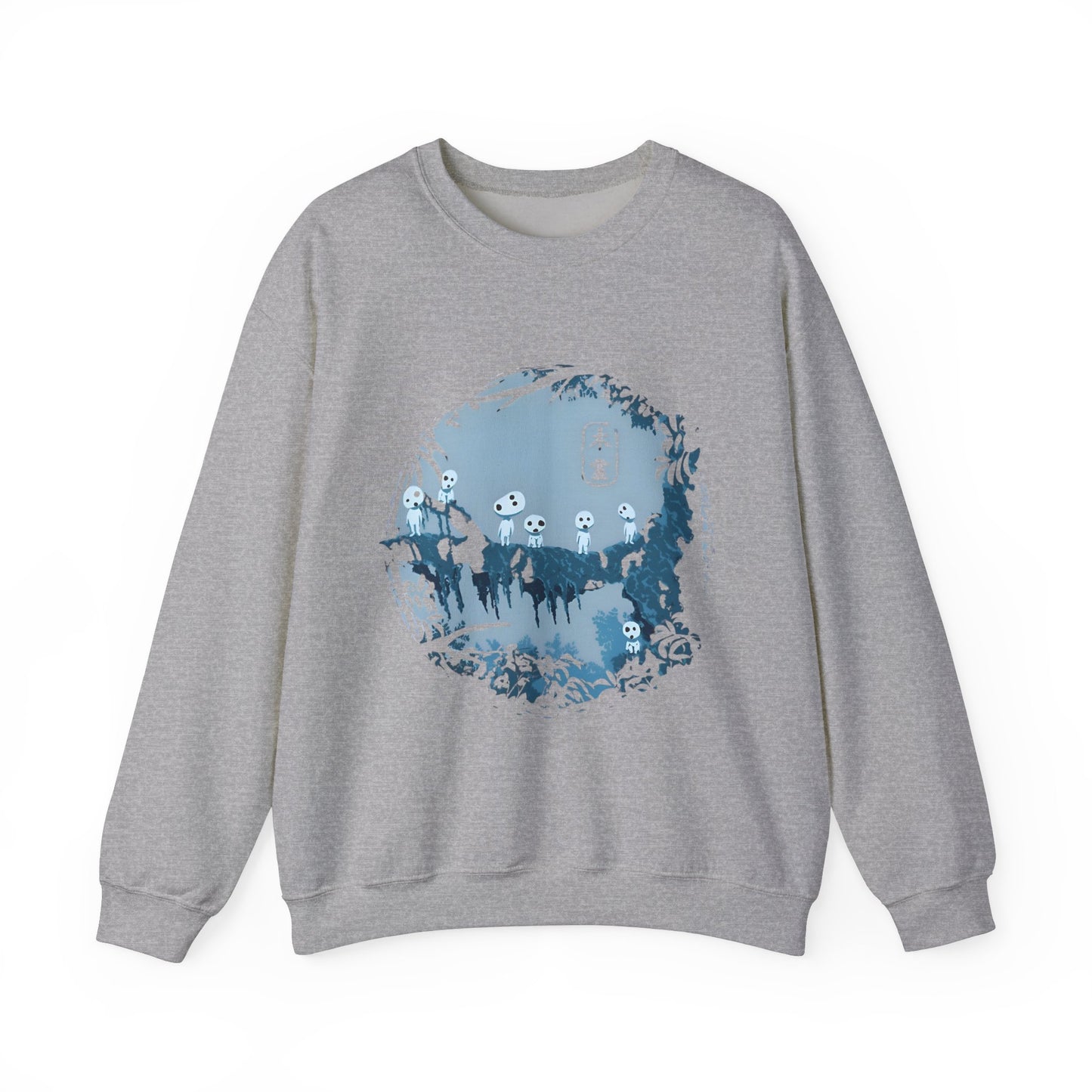 Kodama Tree Forest Sweatshirt – 100% Cotton Studio Ghibli Pullover Inspired by Princess Mononoke