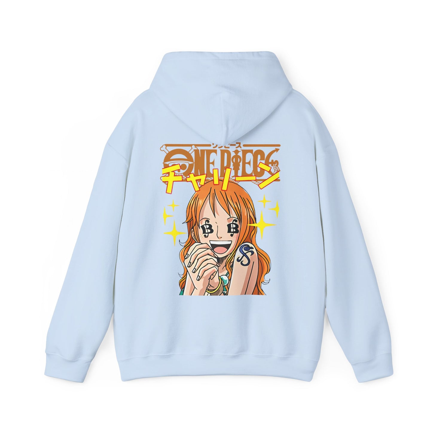 Nami One Piece Back Print Hoodie – 100% Cotton Anime Streetwear for True Fans