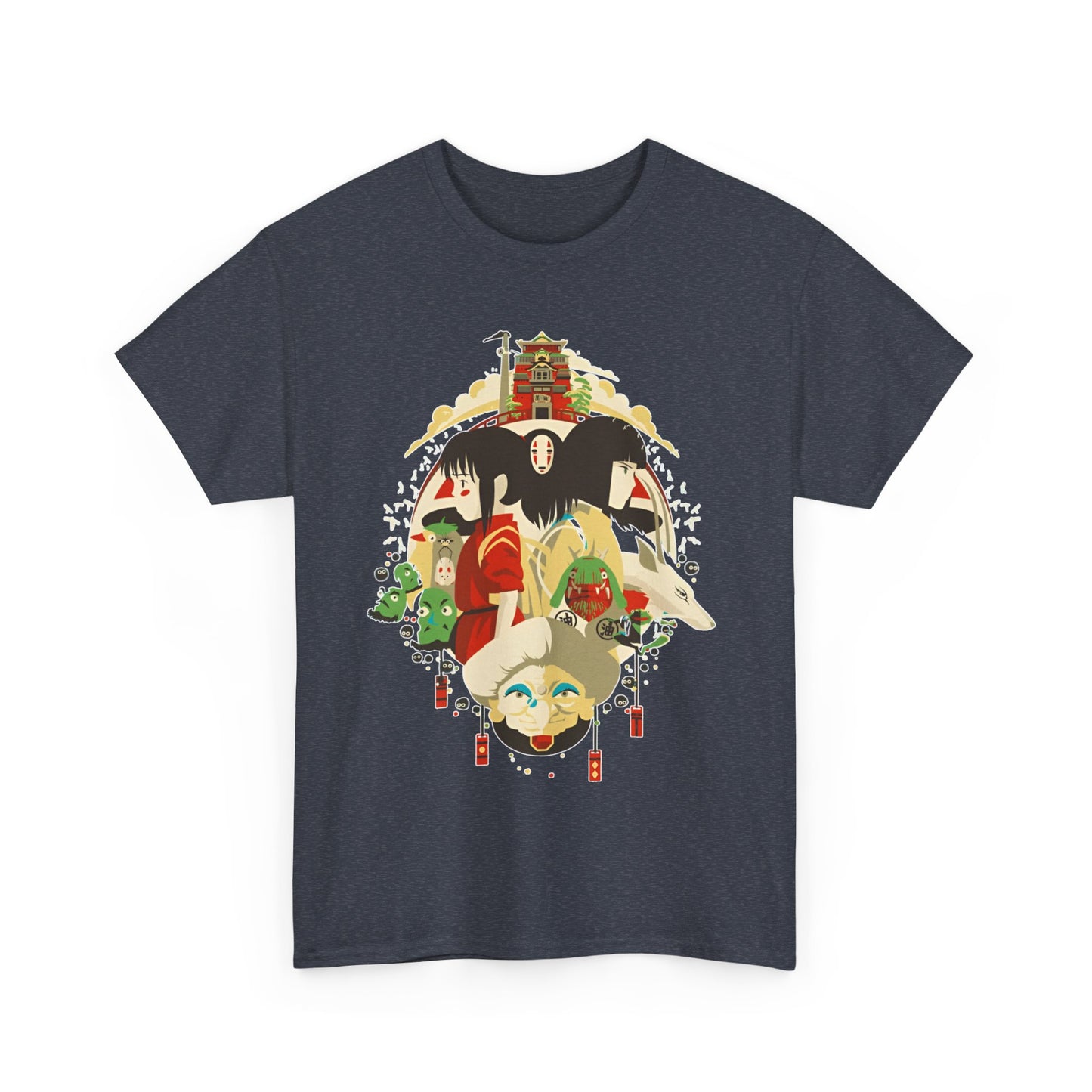 Spirited Away Characters T-Shirt – 100% Cotton Studio Ghibli Tee