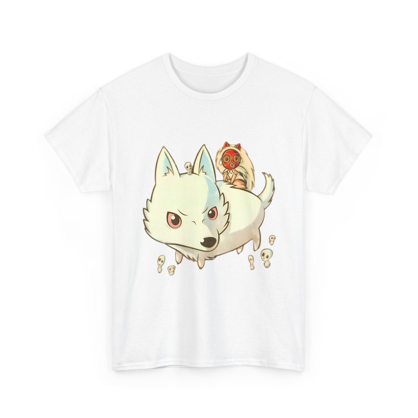 Princess Mononoke Chibi T-Shirt | 100% Cotton Studio Ghibli Cute Anime Tee