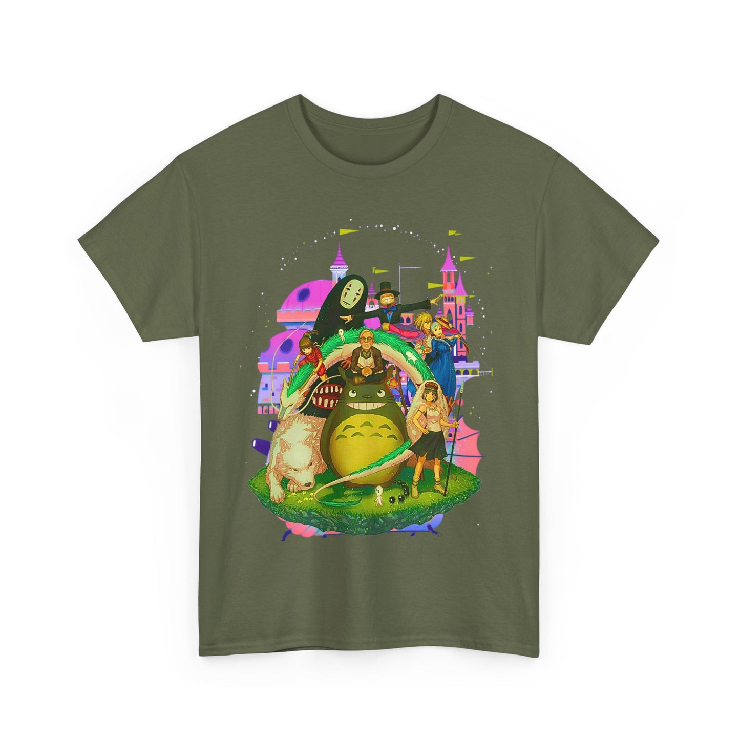 Hayao Miyazaki Characters T-Shirt – 100% Cotton Studio Ghibli Anime Tee